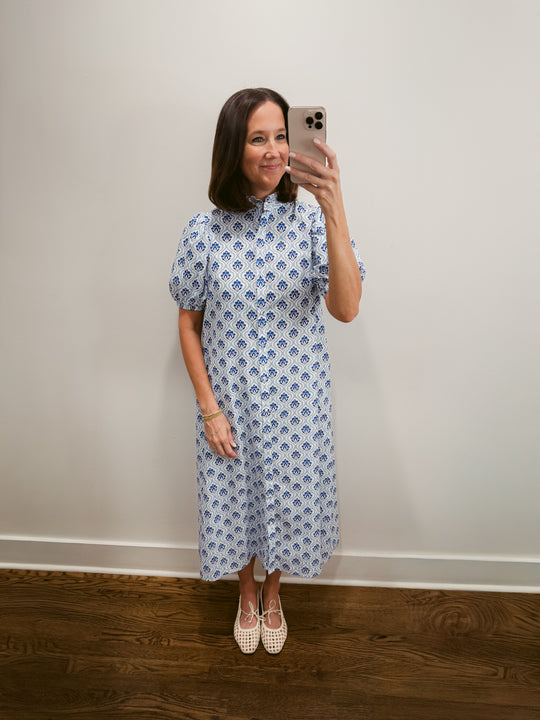 Harbor Tile Shirt Dress