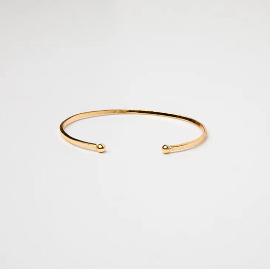 Thin Hammered Bangle