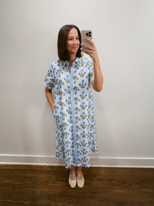 Marina Bloom Shirt Dress