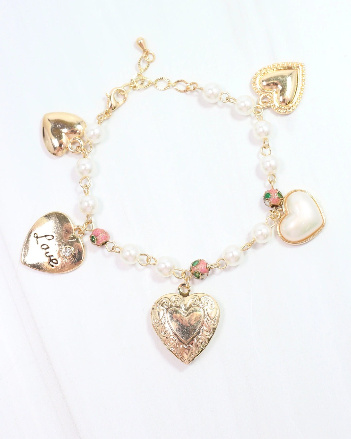 Olsen Charm Bracelet Pearl