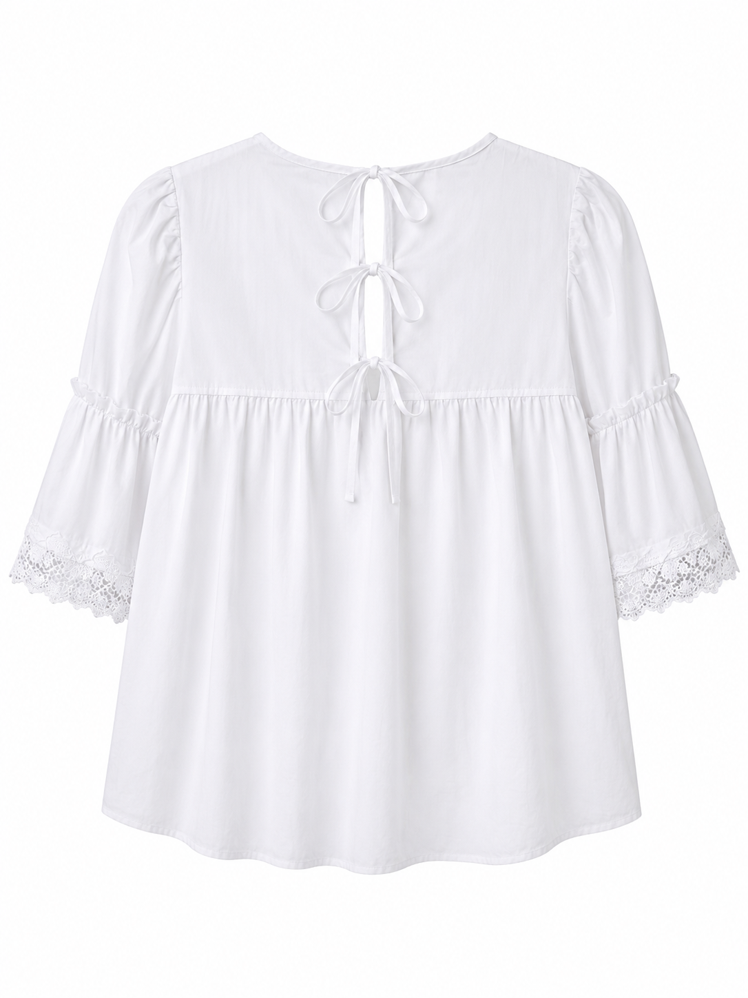 The Pleated White Blouse