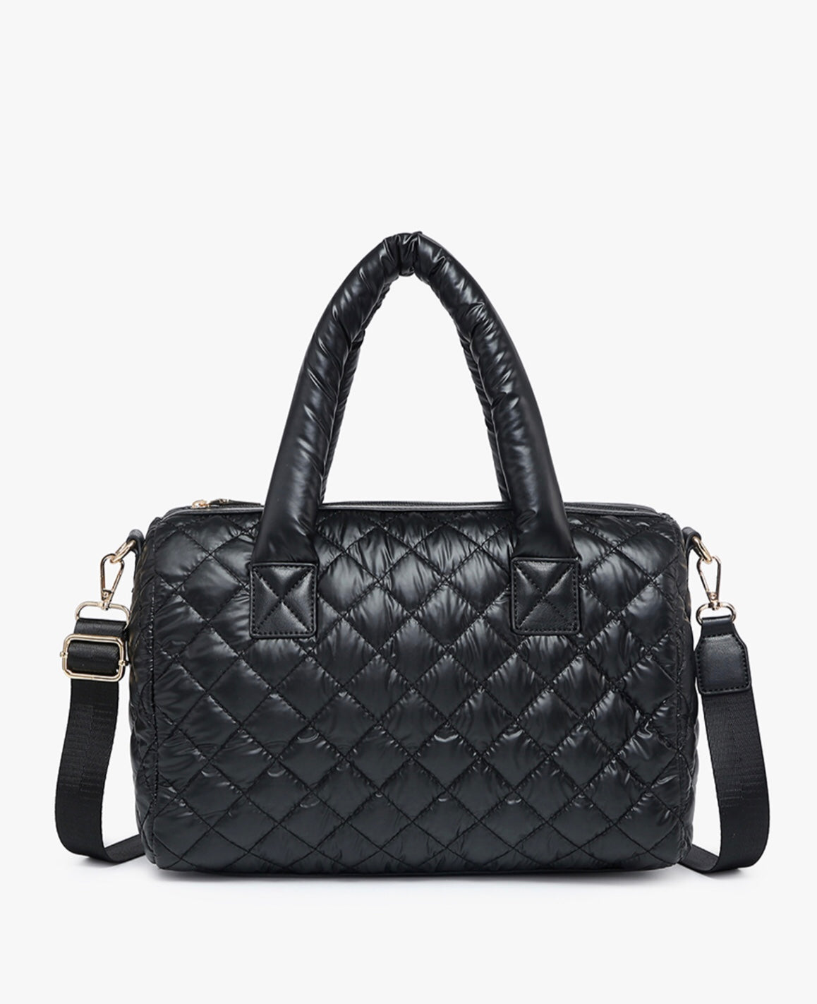 The Marcie Quilted Nylon Satchel/Tote