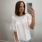 The Pleated White Blouse