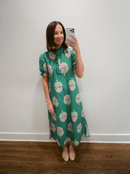 The Emerald Garden Midi Dress