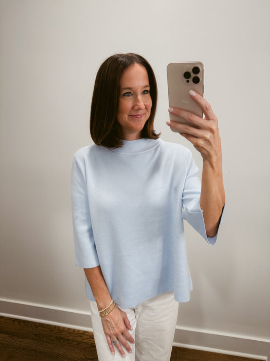 Breeze Sweater Top in Blue