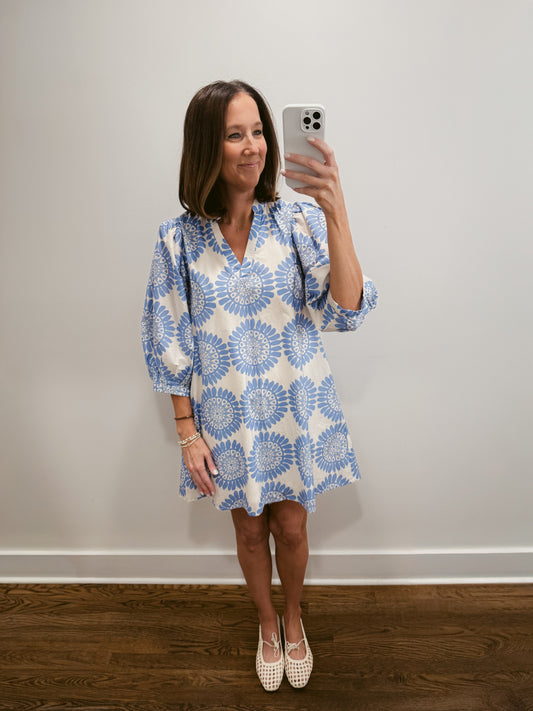 The Blue Daisy Mini Dress