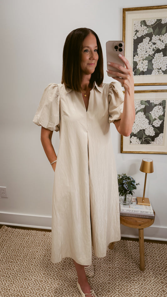 Sutton Collared Midi Dress