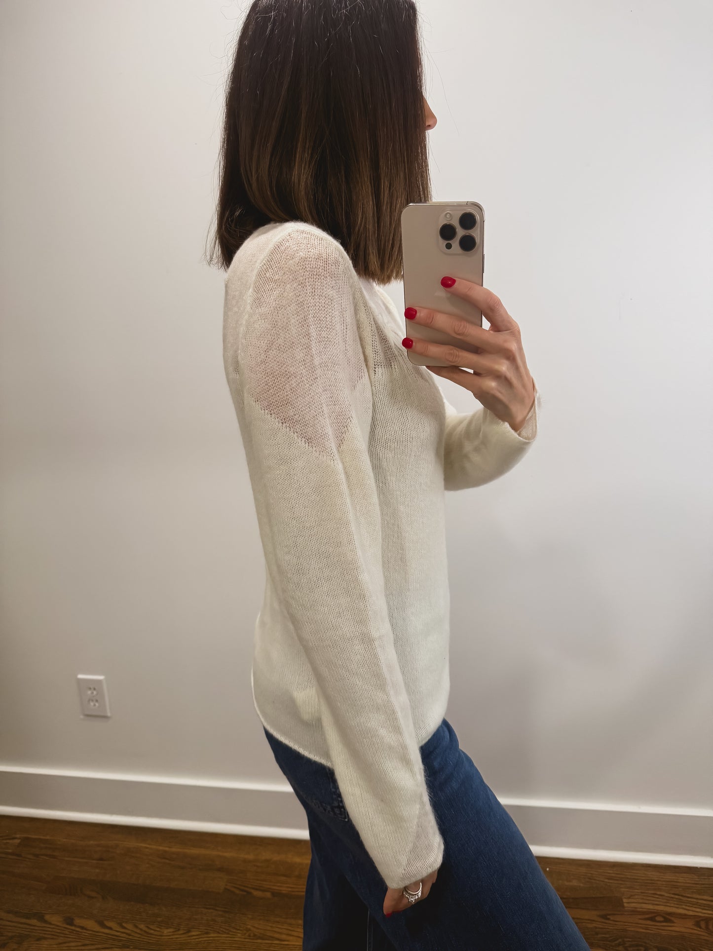 The Daisy Stitch Sweater in Cream