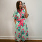 The Bold Bloom Midi Dress