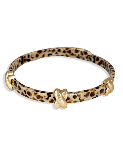 Leopard X Accent Bracelet