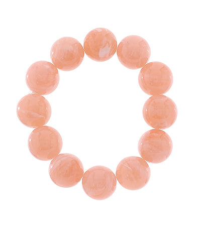 Peach Marble Ball Bracelet