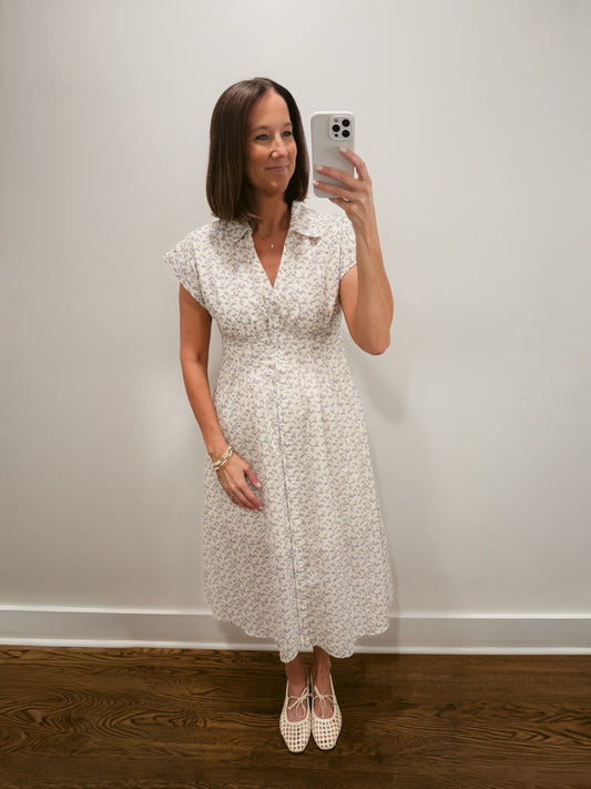 The Blue Rose Midi Dress