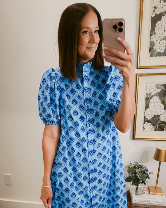 Camille Printed Midi Dress