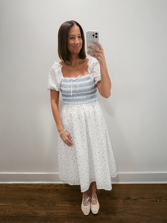 The Sky Bouquet Midi Dress