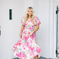 The Emily Puff Sleeve Floral Maxi Dress