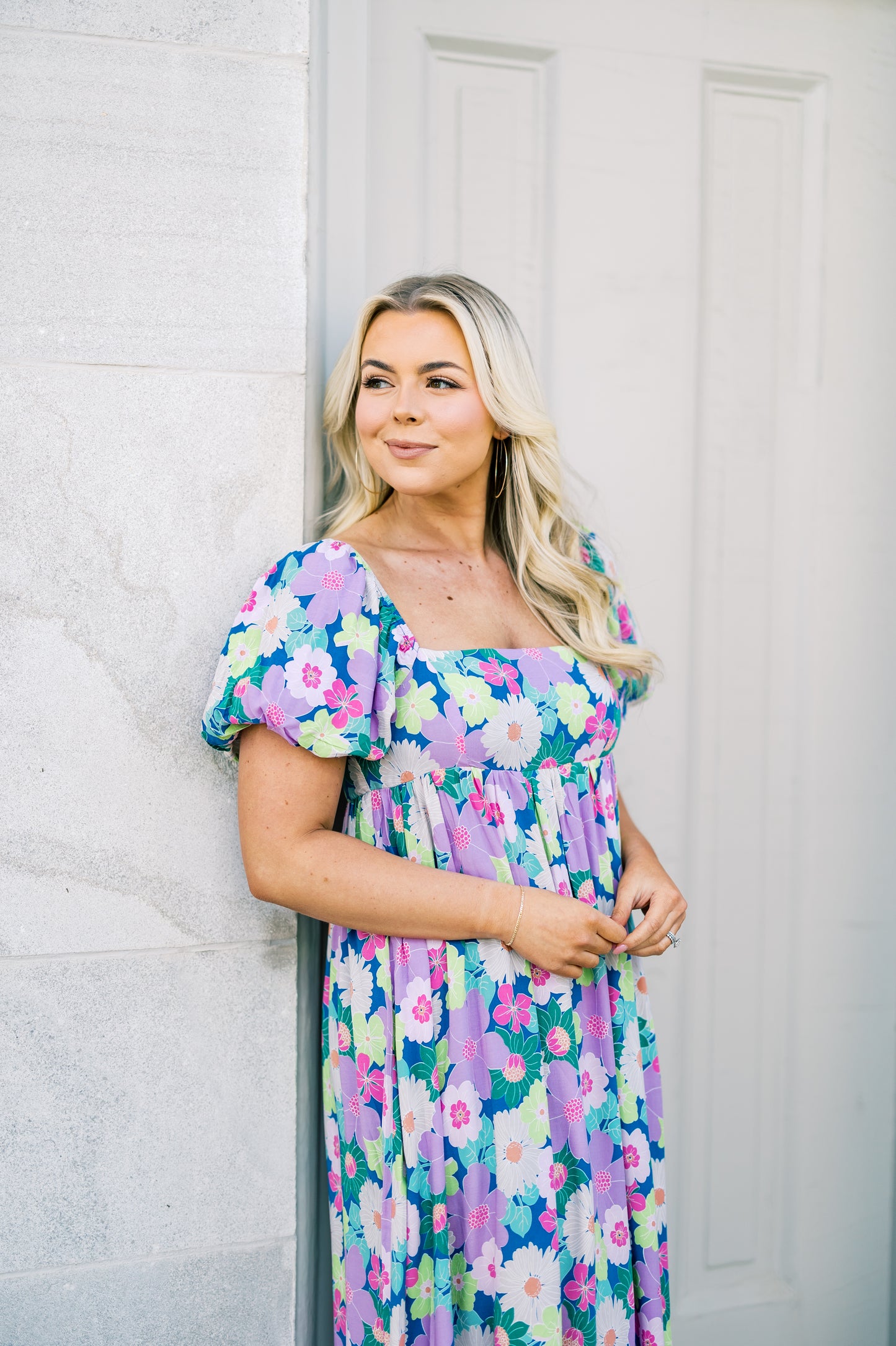 The Lily Floral Midi Dress