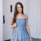 The Mandy Pleated Tiered Dress