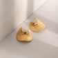 Textured Irregular Shaped Waterproof Earrings