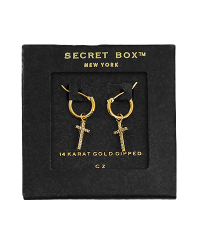 Dangling Cross Earrings