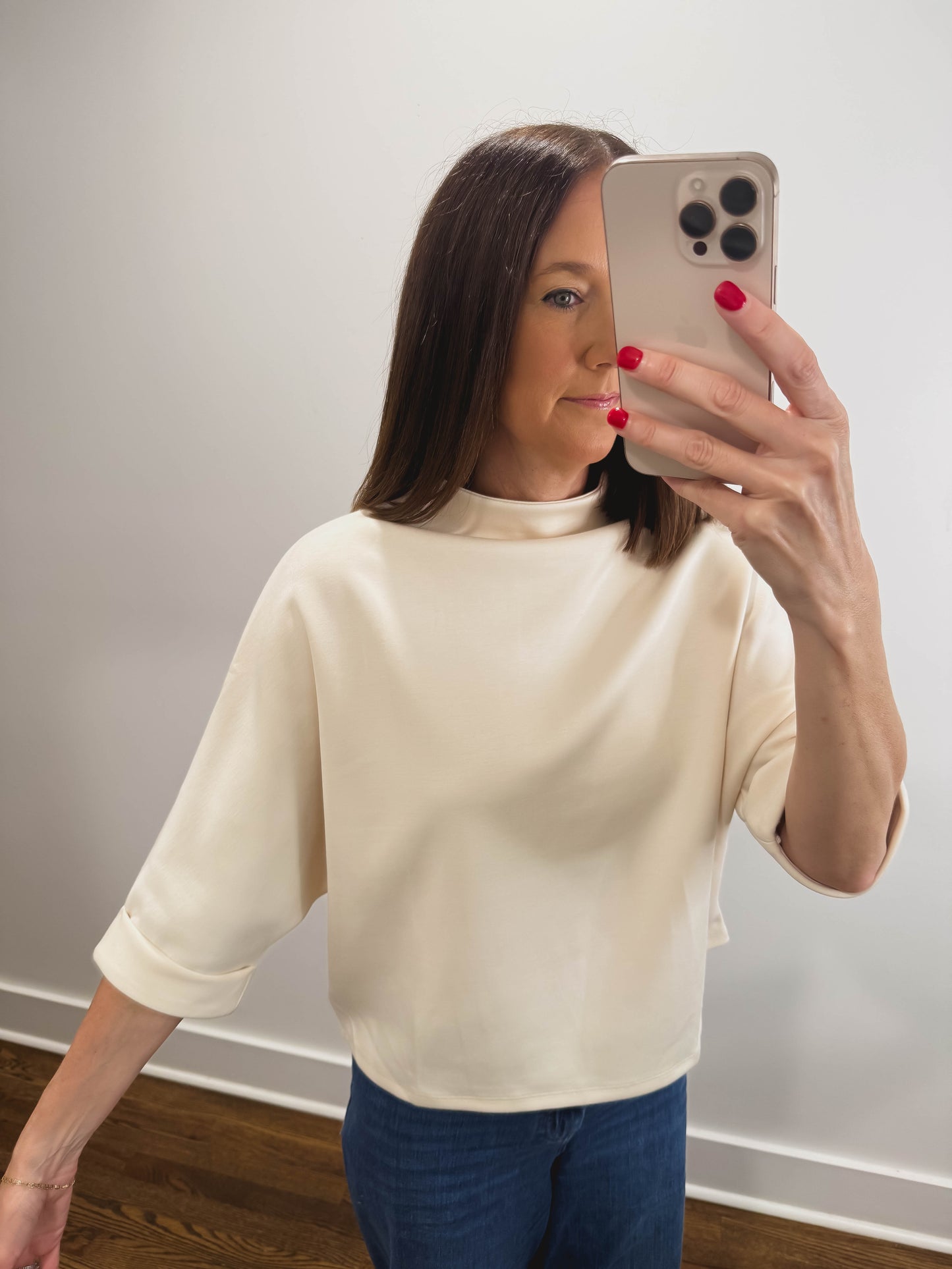 The Hazel Grove Top in Cream