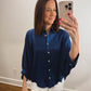 The Golden Hour Blouse in Blue