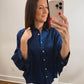 The Golden Hour Blouse in Blue