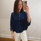 The Golden Hour Blouse in Blue
