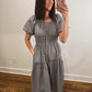 Nantucket Gingham Dress in Navy
