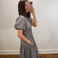 Nantucket Gingham Dress in Navy