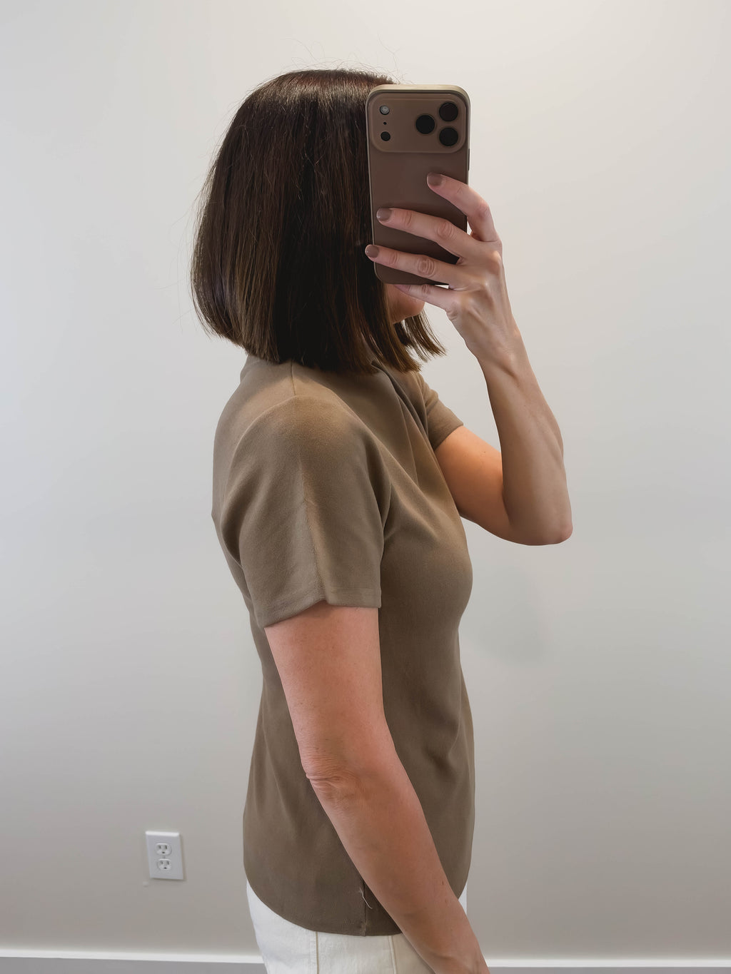 The Carrie Top in Mocha