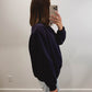 Nelly Mock Neck Pullover in Navy