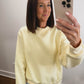 Nelly Mock Neck Pullover in Yellow