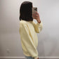 Nelly Mock Neck Pullover in Yellow