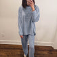 The Morgan Striped Pants in Blue