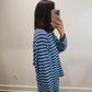 The Shoreline Terry Top in Blue