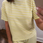 The Sandbar Striped Top in Yellow
