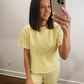 The Sandbar Striped Top in Yellow