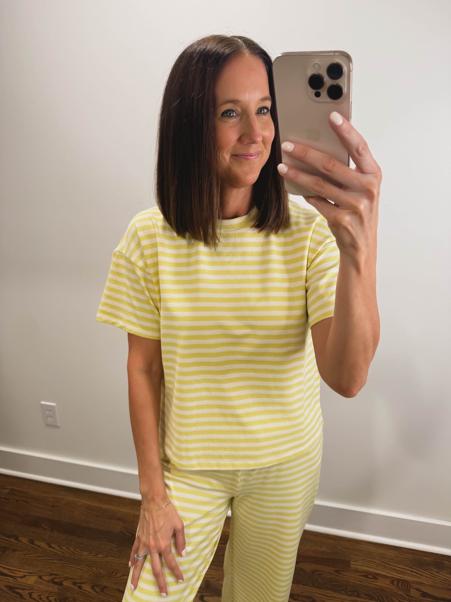 The Sandbar Striped Pants in Yellow