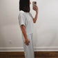 The Sandbar Striped Top in Light Blue