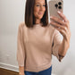 Wren Sweater Top in Dusty Rose