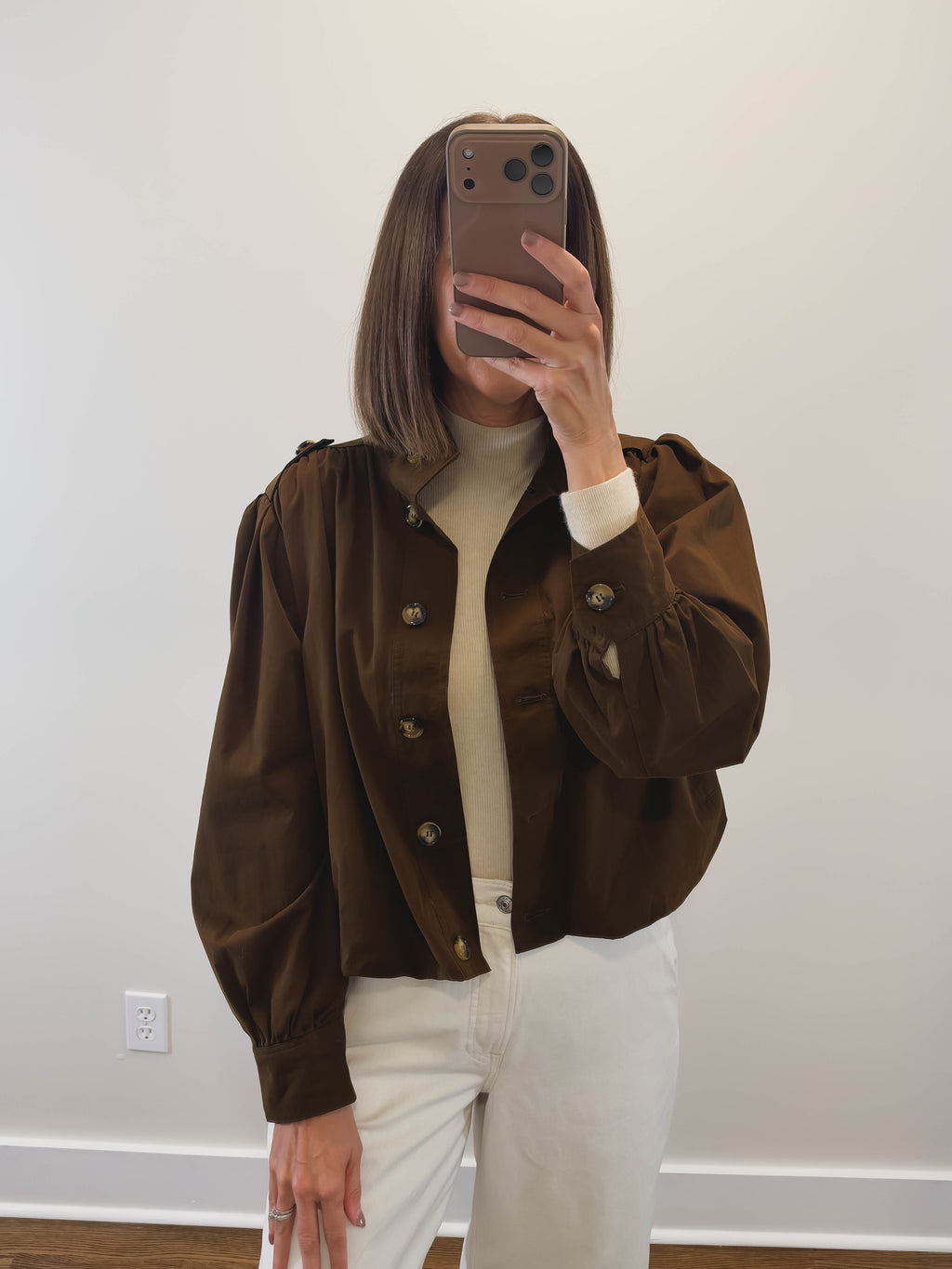 The Umber Jacket | Brown Cropped Jacket