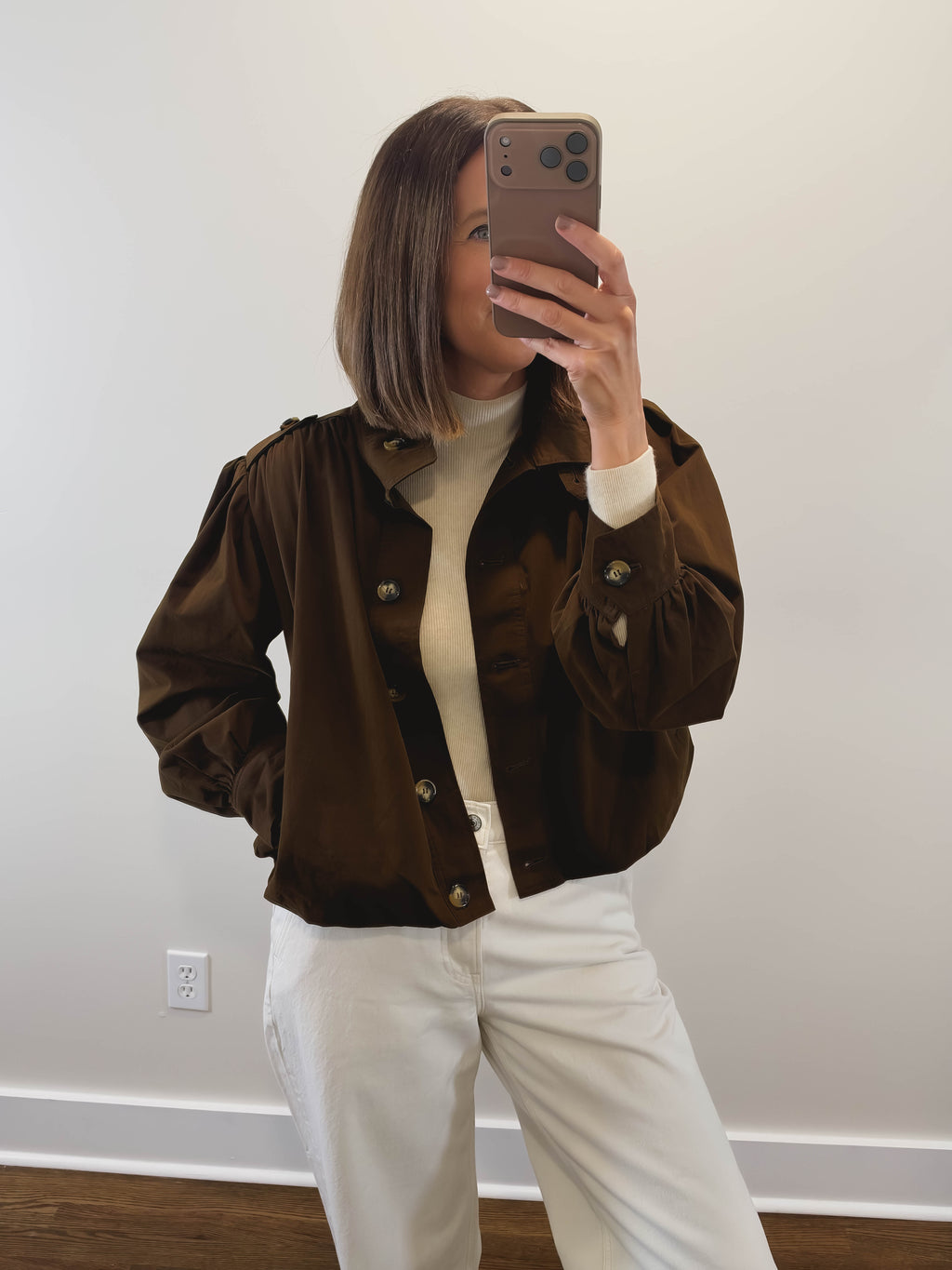 The Umber Jacket | Brown Cropped Jacket
