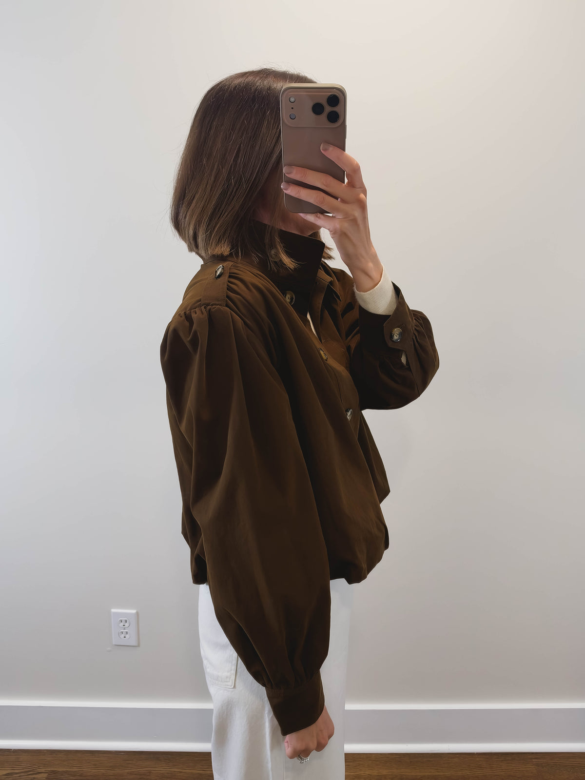 The Umber Jacket | Brown Cropped Jacket