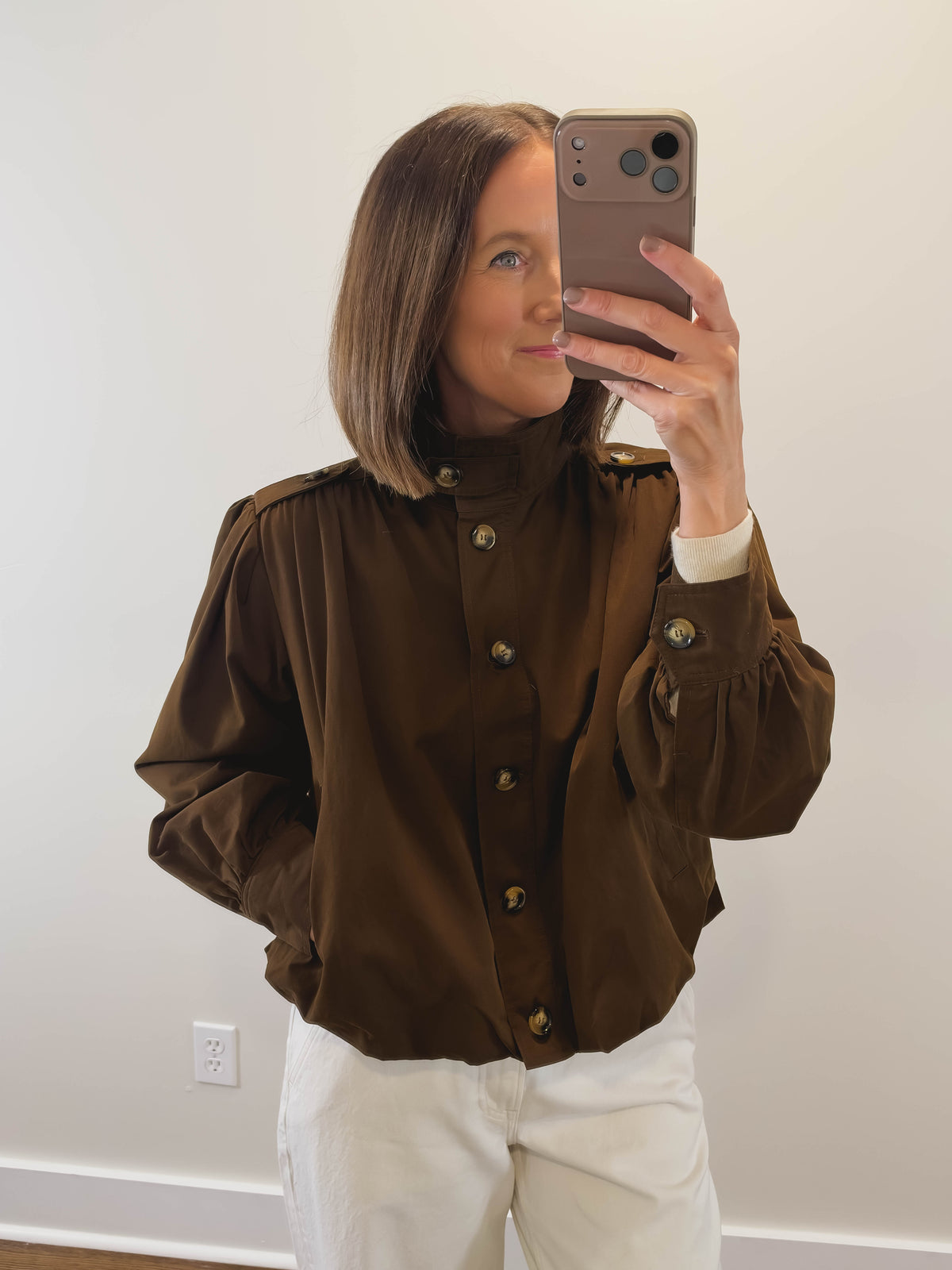 The Umber Jacket | Brown Cropped Jacket