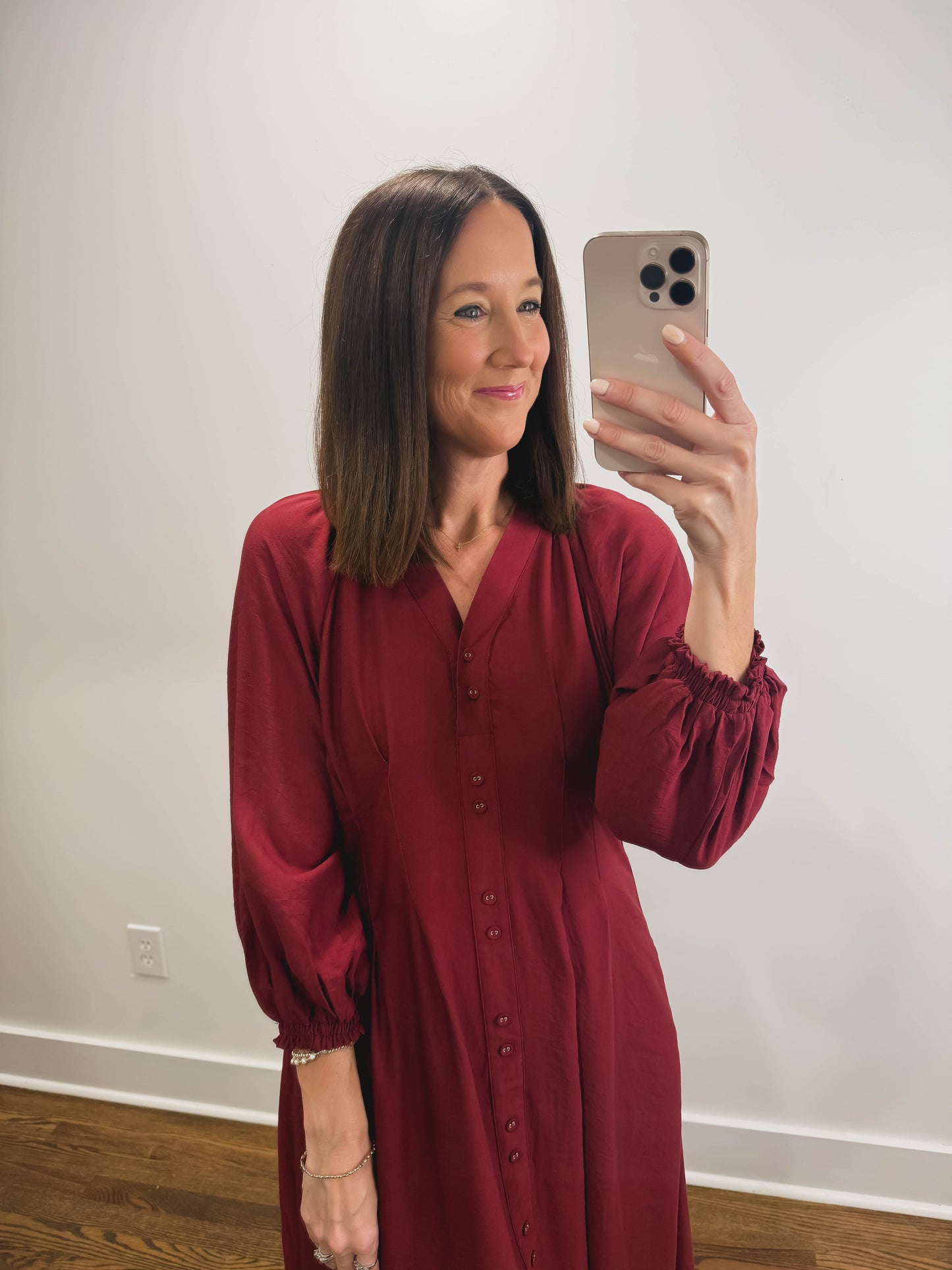 The Vivienne Maxi Dress in Burgundy
