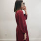 The Vivienne Maxi Dress in Burgundy