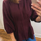 The Josie Top in Burgundy