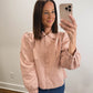 The Primrose Collared Jacket in Blush