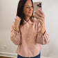 The Primrose Collared Jacket in Blush