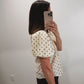 The Hazelnut Dot Blouse